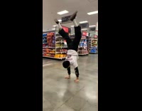 Collab BitchIG2 - White shirt guy does handstand drops android phone 