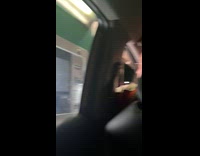 Man makes commentary while withdrawing cash
