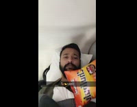 Guy make chips bag stick on vent