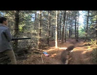 Guy tries to use diy potato gun