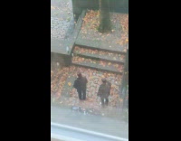 Two women paused and then danced for a tiktok