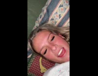 Collab BitchIG2 - Girl laying on pillow new years resolution panhellenic