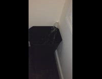 Water leaks from wall corner 