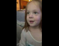 Toddler says cuss word 