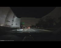 Car drifted in front of filmers car in the highway