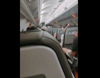 Bumpy airplane ride due to a storm Part 1