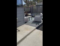 Random Stranger laying on Guys backyard Couch