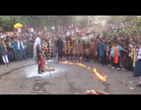 People celebrating and performing the Aghori dance part 3