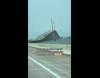 Woman scared to go over st. petersburg bridge 