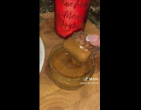 Woman makes lotus cinnamon bites with caramel dip