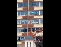 Quarantine housing college post it notes window 