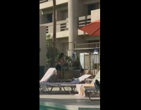 Black shorts swimming pool camera mic attachment 