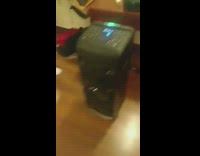 Three guys dance hotel room black speaker 