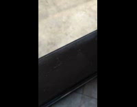 Submitter shows glass door make weird sound