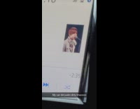 Old picture of Justin Bieber car display 