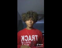 Collab BitchIG2 - Guy afro long hair fresh cut red cap 