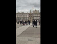 Four people dance group cover while people watches