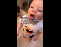 Toddler tasting moms spicy ramen