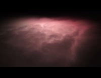 Fireworks display show above clouds drone shot