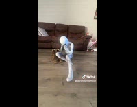 Kid farts wearing one piece costume