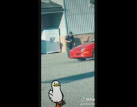 Handicap man with limp walks in parking lot hip hop song