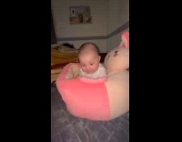 Collab ClipsIG - Baby try to tuck hair behind ear