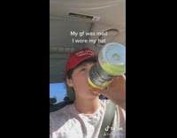 Guy wears maga hat girlfriend freaks out 
