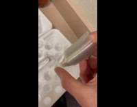 Small cup returns back under the stack