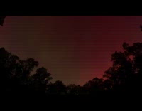 Timelapse of the northern lights in Michigan 