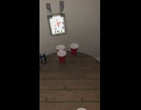 Virtual beer pong white tablet duct tape 
