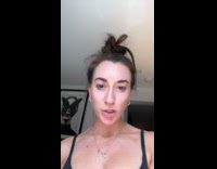 Woman does apartment tour shows leaking ceiling part 1