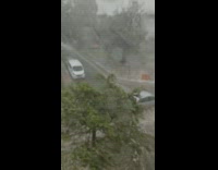 Video clip of severe storm in Germany