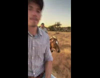 Guy travels to Namibia with friends