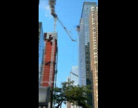 Collab WINY - Burning crane fall down hit building and damage street with audio