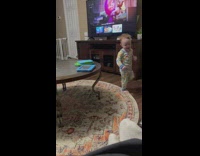 Baby boy imitates preacher father 