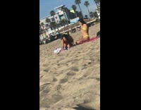 Self-timer on the beach 