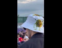 Man wear Mike Wazowski Shrek bucket hat