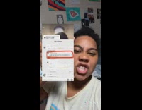 Girl shows presentation two pretty best friends 