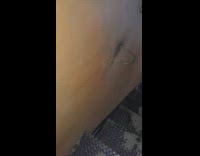 Guy walks up broken stairs with bag of food 