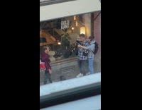 Man smoke double team photographer photo shoot