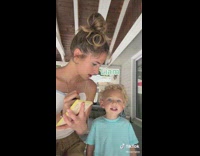 Woman asks boy series of questions