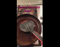 Wagyu Beef Burger cooked and eaten by the filmer