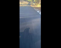 Guy rides longboard at varying speeds