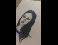 Collab ZarSubmissions - Girl shows off jennifers body drawing art