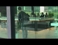 Group of people talk wine glass table