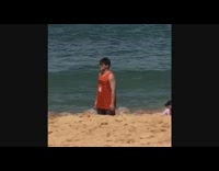 Riderz Jersey Guy Wears Sunglasses at Beach