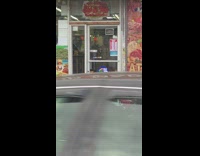 Man being detained on the floor at restaurant