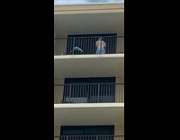 Rainbow tie dye shirt girl tiktok dance 