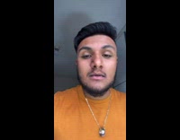 Guy pretends popped wart squirted on face 