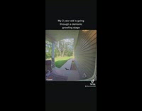 Little girl demonic voice calls for cat pipper